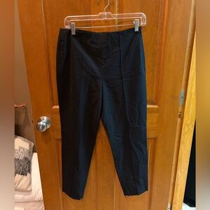 Theory Women’s Black Wool Ankle Pants Size 6 Size Zipper Pleated